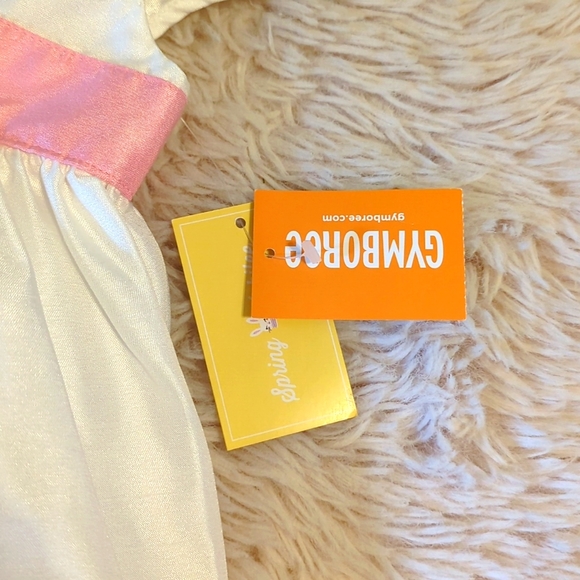 NWT Gymboree Short Sleeve Ribbon Striped Dress, 12-18 Months - Picture 5 of 11